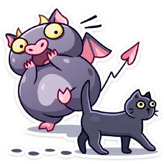 Sticker from Чертёнок Лютик :: @stickroom
