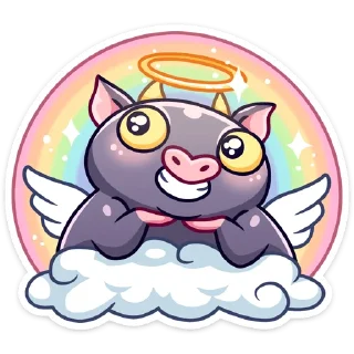 Sticker from Чертёнок Лютик :: @stickroom