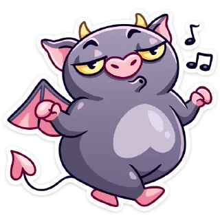 Sticker from Чертёнок Лютик :: @stickroom