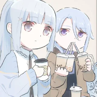 🧊 emoji ਏਓ Ayaka and Ayato ꒰ @R0bian ꒱ Telegram sticker 8 of 50