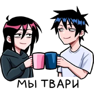 💓 emoji Икки и Мори Telegram sticker 9 of 64