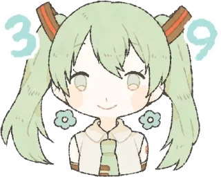 Sticker from Loose Hatsune and friends|rif|