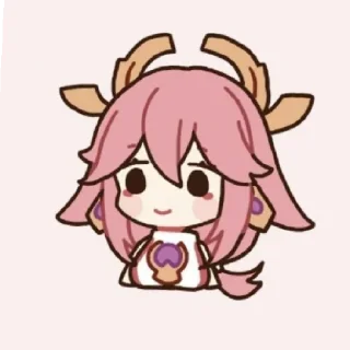 Sticker from Стикеры только для яэ мико