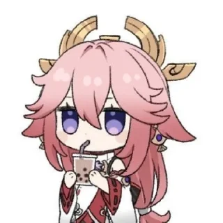 Sticker from Стикеры только для яэ мико