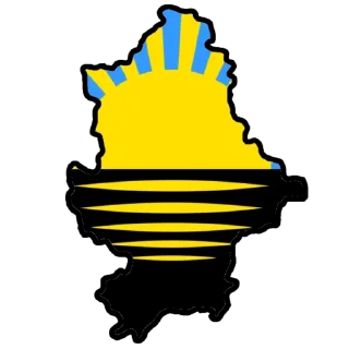 Sticker from Ukraine regions and cities