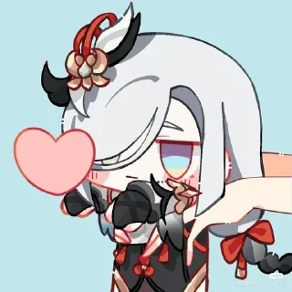 🌟 emoji Genshin love Telegram sticker 13 of 29
