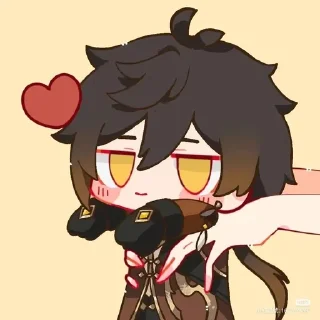 🌟 emoji Genshin love Telegram sticker 7 of 29