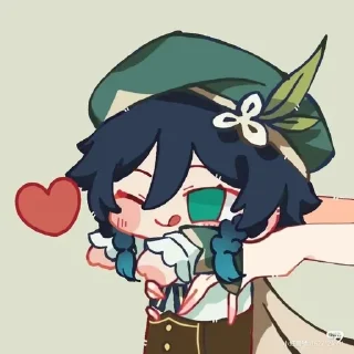 Genshin love sticker 3