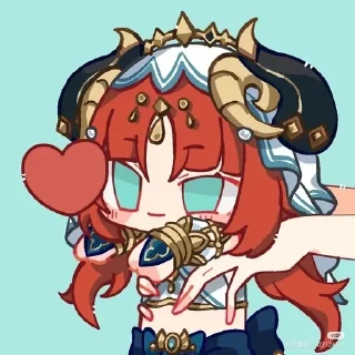🌟 emoji Genshin love Telegram sticker 17 of 29