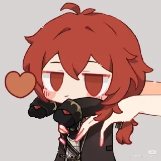 Genshin love sticker 1