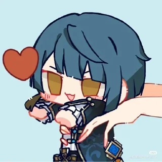 🌟 emoji Genshin love Telegram sticker 10 of 29