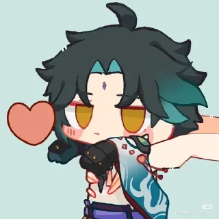 🌟 emoji Genshin love Telegram sticker 21 of 29