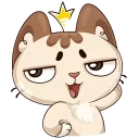 🤠 emoji Котик @ukrainian_stickers Telegram sticker 22 of 48