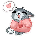 😍 emoji Кицька Сет @ukrainian_stickers Telegram sticker 6 of 48