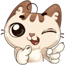 😉 emoji Котик @ukrainian_stickers Telegram sticker 5 of 48