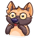 😋 emoji Гієна @ukrainian_stickers Telegram sticker 13 of 48