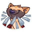 😊 emoji Гієна @ukrainian_stickers Telegram sticker 6 of 48