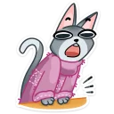🙀 emoji Кицька Сет @ukrainian_stickers Telegram sticker 21 of 48