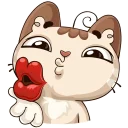 😘 emoji Котик @ukrainian_stickers Telegram sticker 12 of 48