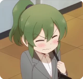 😐 emoji Мой сэмпай раздражает! Telegram sticker 13 of 50