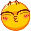 😚 emoji DrollEmoji @xkysluv Telegram sticker 14 of 50