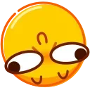 🙃 emoji DrollEmoji @xkysluv Telegram sticker 8 of 50