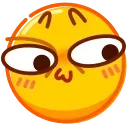 😏 emoji DrollEmoji @xkysluv Telegram sticker 24 of 50