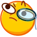 🧐 emoji DrollEmoji @xkysluv Telegram sticker 19 of 50