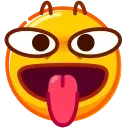 😛 emoji DrollEmoji @xkysluv Telegram sticker 16 of 50