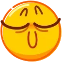 😌 emoji DrollEmoji @xkysluv Telegram sticker 10 of 50
