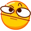 🤨 emoji DrollEmoji @xkysluv Telegram sticker 18 of 50