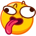 🤪 emoji DrollEmoji @xkysluv Telegram sticker 17 of 50