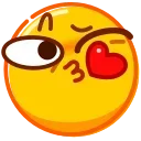 😘 emoji DrollEmoji @xkysluv Telegram sticker 13 of 50
