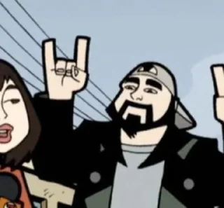 🤘 emoji Silent Bob Telegram sticker 9 of 40