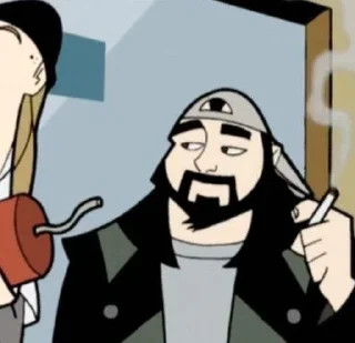 😌 emoji Silent Bob Telegram sticker 19 of 40