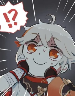 Sticker from Кадзуха|Геншин ❤️🔥 :: От Денис