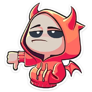 Sticker from Нимб и Рожки @nyasticks