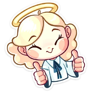 Sticker from Нимб и Рожки @nyasticks