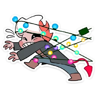 🥰 emoji Зимние Нимб и Рожки @Nyasticks Telegram sticker 5 of 49