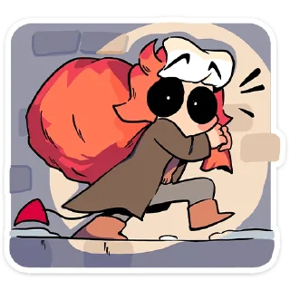 🤨 emoji Зимние Нимб и Рожки @Nyasticks Telegram sticker 20 of 49