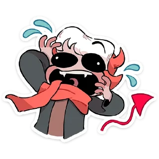 😨 emoji Зимние Нимб и Рожки @Nyasticks Telegram sticker 16 of 49