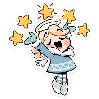 Sticker from Зимние Нимб и Рожки :: @stickroom