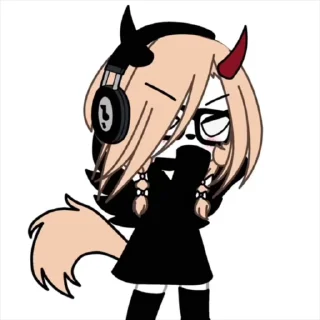 👊 emoji 🆕:YOUTUBE: •-GACHA NAOMI-• ANIMATED STICKERS ➡️ @Ctikerubot Telegram sticker 5 of 66