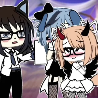 💍 emoji 🆕:YOUTUBE: •-GACHA NAOMI-• ANIMATED STICKERS ➡️ @Ctikerubot Telegram sticker 9 of 66
