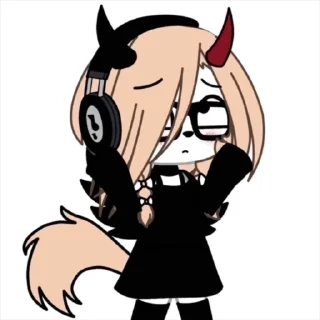 🙄 emoji 🆕:YOUTUBE: •-GACHA NAOMI-• ANIMATED STICKERS ➡️ @Ctikerubot Telegram sticker 11 of 66