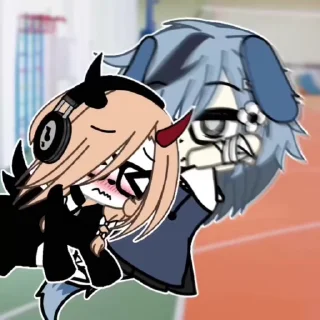 🙈 emoji 🆕:YOUTUBE: •-GACHA NAOMI-• ANIMATED STICKERS ➡️ @Ctikerubot Telegram sticker 10 of 66