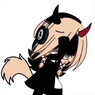 😞 emoji 🆕:YOUTUBE: •-GACHA NAOMI-• ANIMATED STICKERS ➡️ @Ctikerubot Telegram sticker 6 of 66