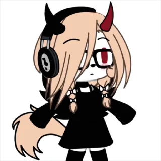 😳 emoji 🆕:YOUTUBE: •-GACHA NAOMI-• ANIMATED STICKERS ➡️ @Ctikerubot Telegram sticker 2 of 66