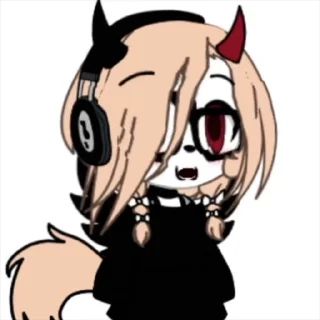 🫣 emoji 🆕:YOUTUBE: •-GACHA NAOMI-• ANIMATED STICKERS ➡️ @Ctikerubot Telegram sticker 13 of 66