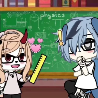 👩‍🏫 emoji 🆕:YOUTUBE: •-GACHA NAOMI-• ANIMATED STICKERS ➡️ @Ctikerubot Telegram sticker 22 of 66